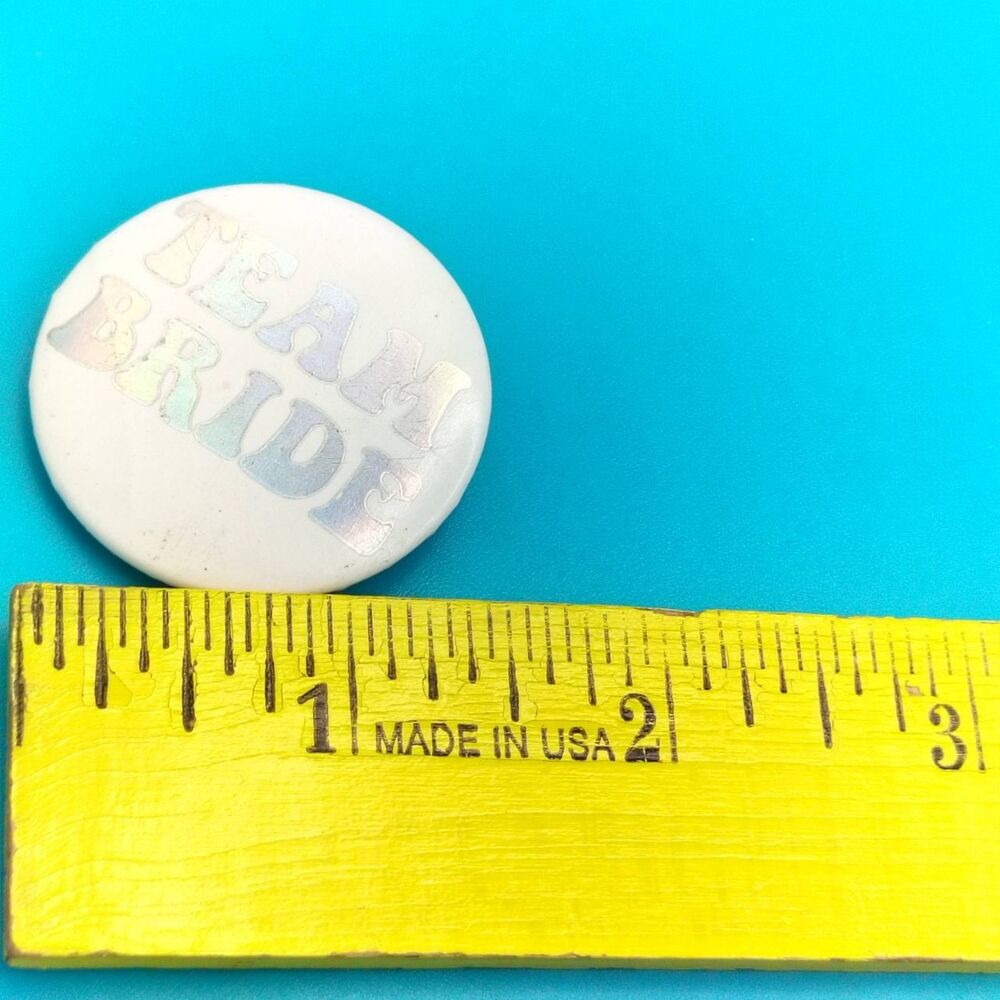 Team Bride Pin Button Pinback - Picture 2 of 5